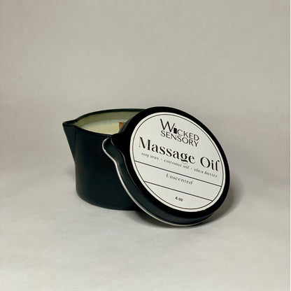 Massage Oil Candle - Unscented