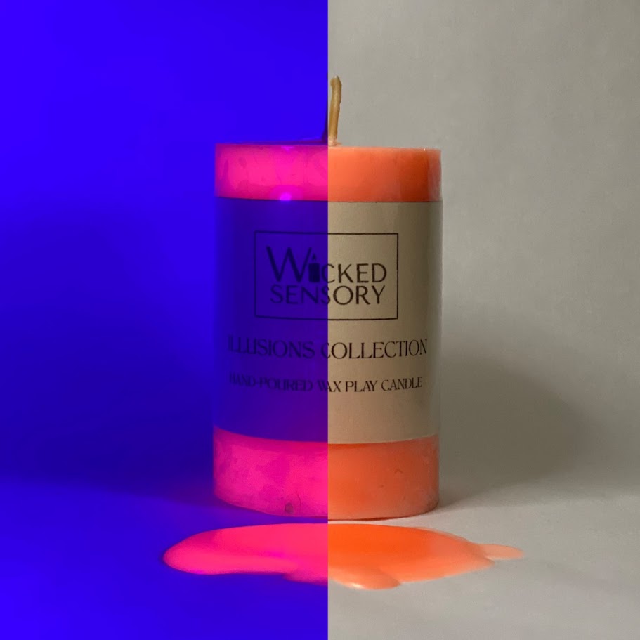 UV Wax Play Candle - Orange