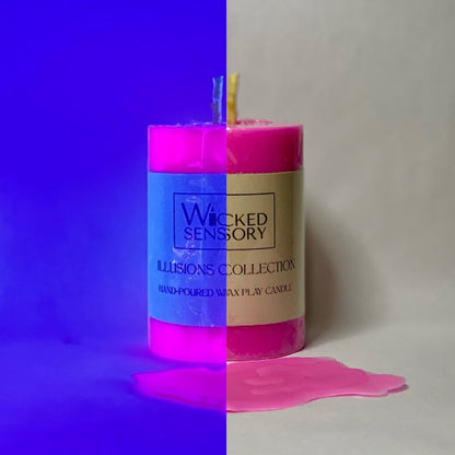 UV Wax Play Candle - Pink