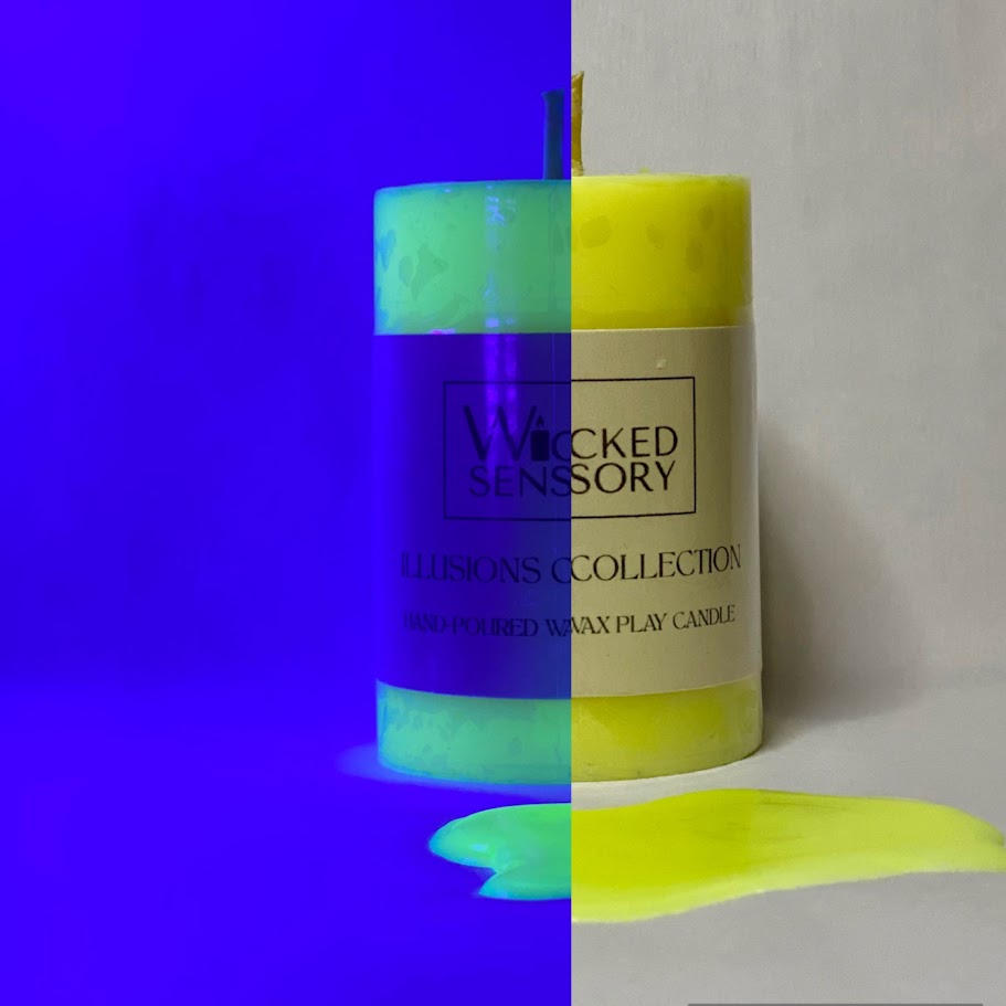 UV Wax Play Candle - Yellow